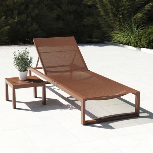 Lettino prendisole contemporaneo - EOS - case - in tessuto / in Textilene® / in alluminio