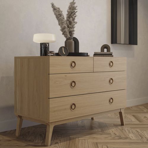 Cassettone contemporaneo - VALENTINE - case - in legno massiccio / in noce / in rovere