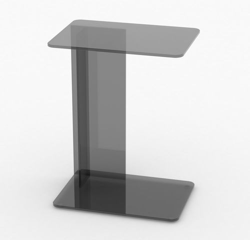 Scrivania portacomputer. da terra - LUCENT - case - da 2 persone / contemporanea / in vetro