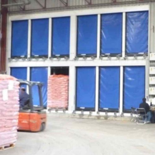 Porta industriale avvolgibile - D - 311 LF - IDOMUS - in PVC / ad alte prestazioni / rapida