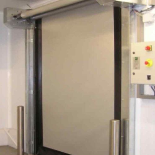 Porta industriale avvolgibile - M2 - IDOMUS - in PVC / automatica / ad alte prestazioni