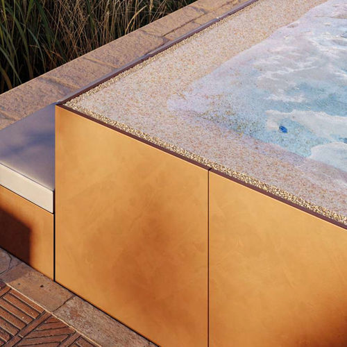Pavimento in quarzo - LUXIA - Biodesign Pools - per bagnasciuga di piscina / per piscina / per piscina pubblica