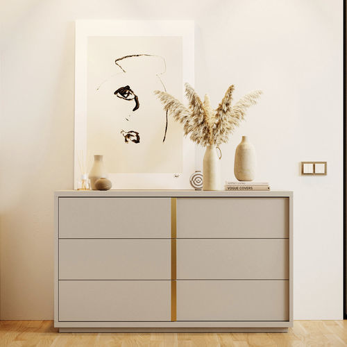 Cassettone contemporaneo - XLUX - Irmaos Pereira Pacheco, SA - in rovere / rettangolare / con contenitore