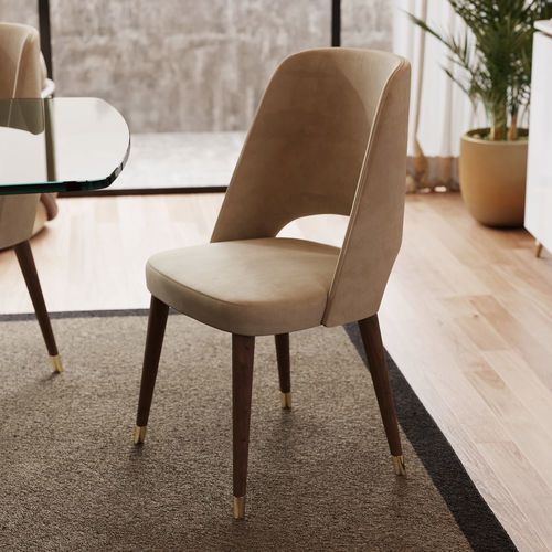 Sedia contemporanea - Enzo Premium XLUX - Irmaos Pereira Pacheco, SA - da interno / in tessuto / in noce