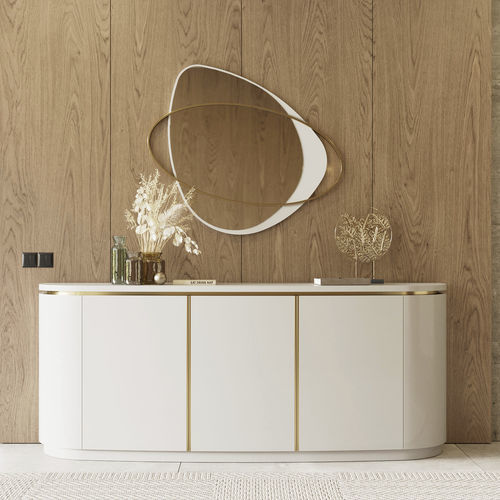 Credenza contemporanea - Kyara XLUX - Irmaos Pereira Pacheco, SA - in legno / con cassetti / con ante battenti