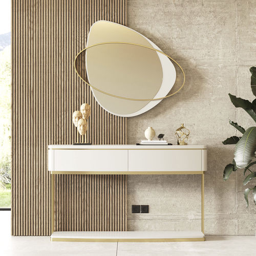 Consolle contemporanea - Kyara XLUX - Irmaos Pereira Pacheco, SA - in legno / in metallo / con supporto in metallo
