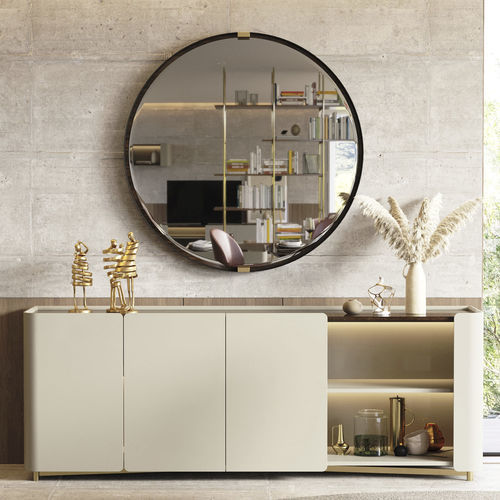 Credenza contemporanea - Soho XLUX - Irmaos Pereira Pacheco, SA - in eucalipto / con ripiano / con illuminazione integrata