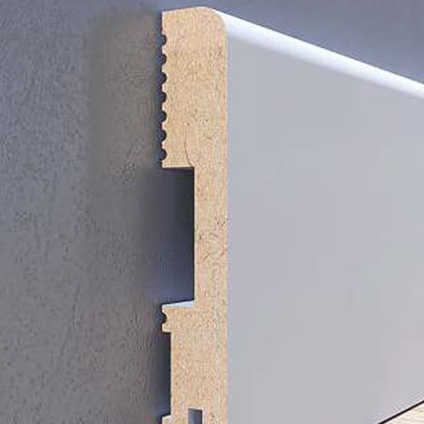 Battiscopa bianco - LB1 - Foge - beige / grigio / nero