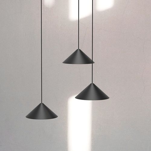 Lampada sospesa - cone S120.3 - Andcosta - in acciaio laccato / in policarbonato / contemporanea