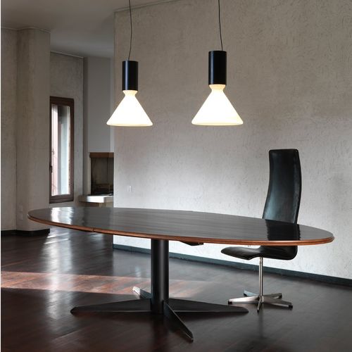 Lampada sospesa - pin S370 - Andcosta - in alluminio laccato / in vetro soffiato / contemporanea