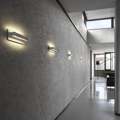 Applique contemporanea - turn W100 - Andcosta - da interno / in alluminio / in policarbonato