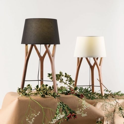 Lampada da tavolo - tre T670 - Andcosta - in cotone / in noce / in policarbonato
