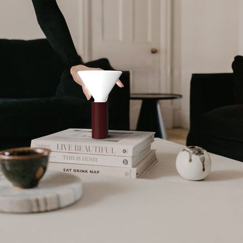 Lampada da tavolo - pin T160 - Andcosta - in alluminio / in vetro soffiato / contemporanea