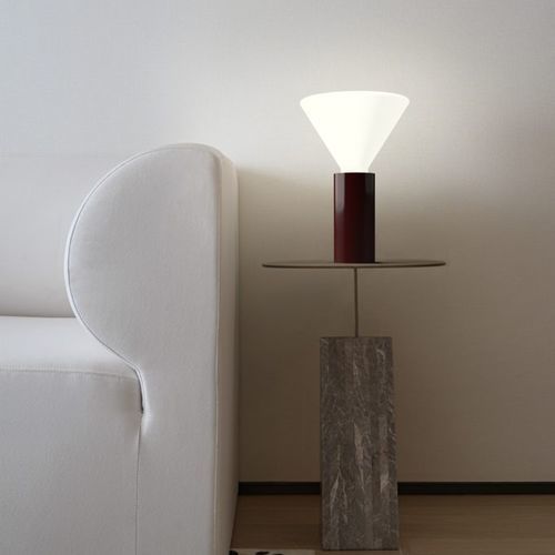 Lampada da tavolo - pin T370 - Andcosta - in alluminio / in vetro soffiato / contemporanea