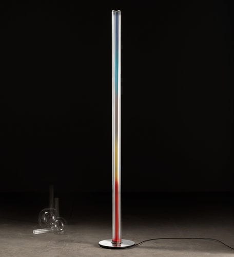 Colonna luminosa contemporanea - vitreo F1500 - Andcosta - in alluminio / in alluminio lucido / in Pyrex®