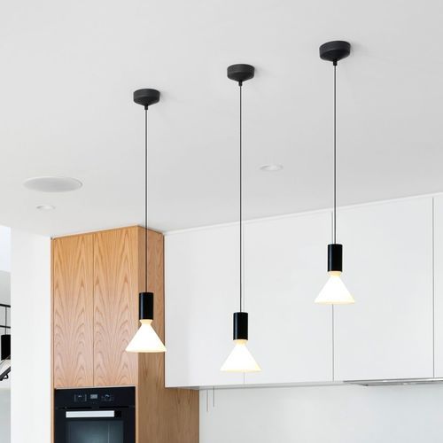 Lampada sospesa - pin S160 - Andcosta - in alluminio laccato / in vetro soffiato / contemporanea
