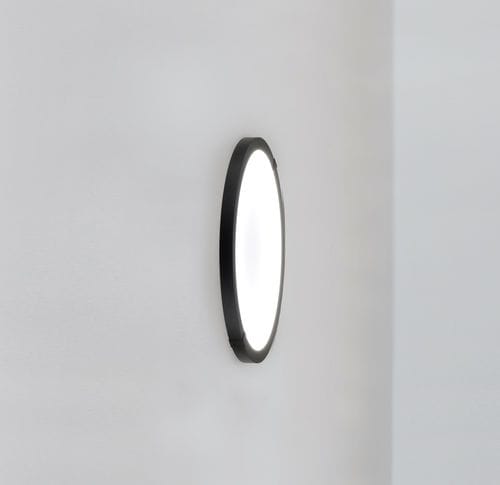 Applique contemporanea - luna W430 - Andcosta - da interno / in alluminio laccato / in opalina