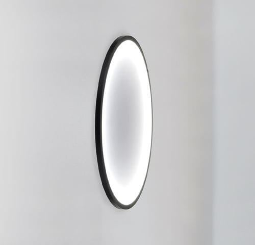 Applique contemporanea - luna W900 - Andcosta - da interno / in alluminio laccato / in opalina
