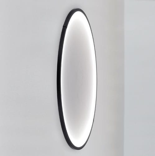 Applique contemporanea - luna W1250 - Andcosta - da interno / in alluminio laccato / in opalina