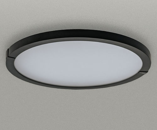 Plafoniera contemporanea - luna C430 - Andcosta - rotonda / in alluminio laccato / in opalina