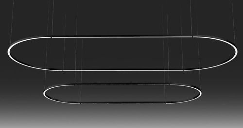 Luce ovale - daytona S1800x3500 - Andcosta - sospesa / LED / IP20