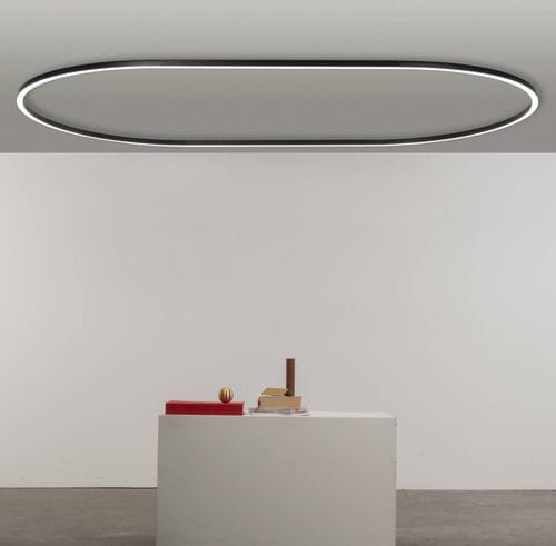 Plafoniera ovale - daytona C900x2600 - Andcosta - contemporanea / in profilato di alluminio / in alluminio laccato