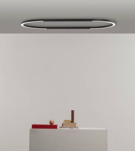 Plafoniera ovale - daytona C1270x2100 - Andcosta - contemporanea / in profilato di alluminio / in alluminio laccato