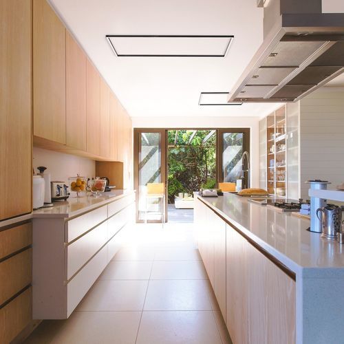 Plafoniera contemporanea - daytona C1200x1200 - Andcosta - quadrata / in profilato di alluminio / in alluminio laccato