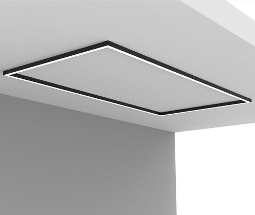 Plafoniera rettangolare - daytona C600x1200 - Andcosta - contemporanea / in profilato di alluminio / in alluminio laccato