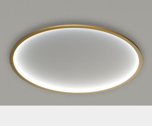 Plafoniera contemporanea - luna C900 - Andcosta - rotonda / in alluminio laccato / in opalina