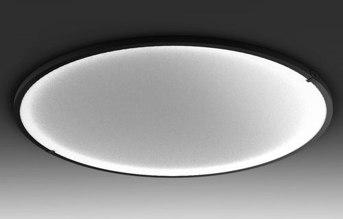 Plafoniera contemporanea - luna C1250 - Andcosta - rotonda / in alluminio laccato / in opalina