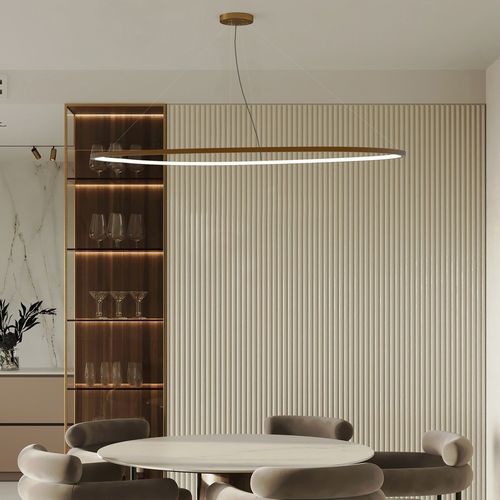 Luce a sospensione - circus oval S1900 v2 - Andcosta - LED / ad anelli / IP20