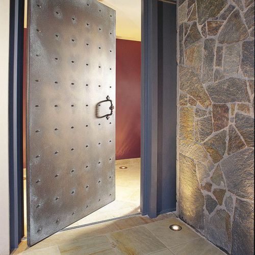 Canaletta a fessura - BP series - Aquabocci - in PVC / griglia in metallo / per porta