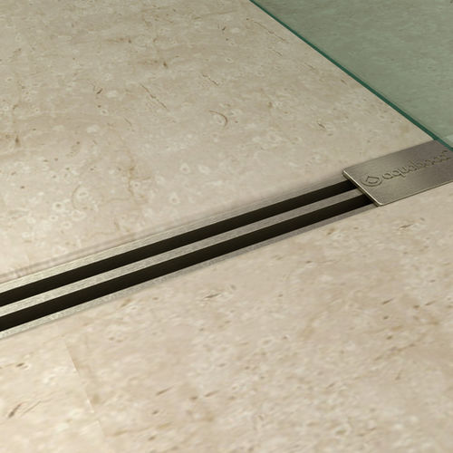 Canaletta per doccia in PVC - BSH series - Aquabocci - in metallo / in EPDM / contemporanea