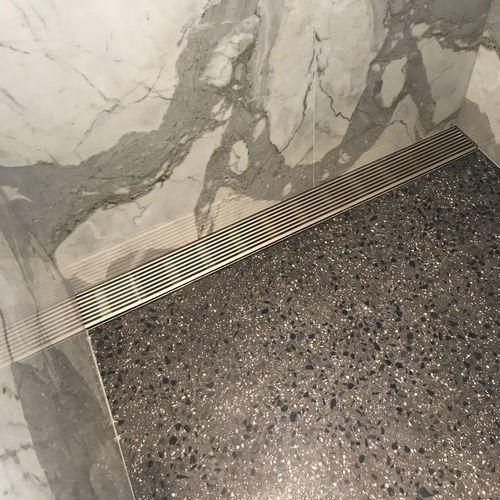 Canaletta per doccia in PVC - A30 - Aquabocci - in metallo / in EPDM / in griglia