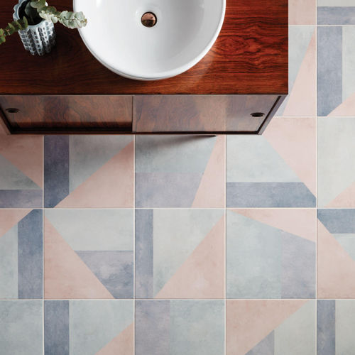 Piastrella in ceramica - COLOUR BLOCKS : STEPPED UP PASTEL - British Ceramic Tile Ltd - opaca / finitura patinata / da interno