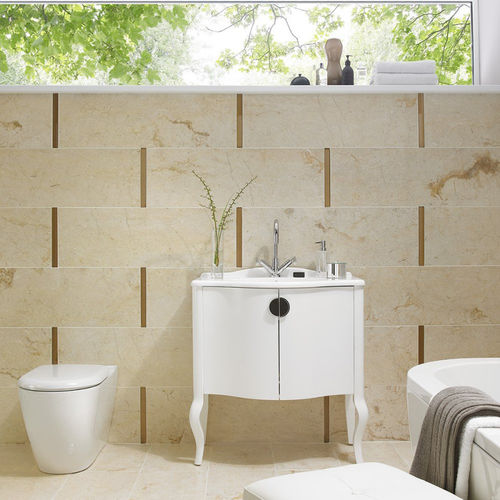 Piastrella in pietra naturale - BALI CREAM : ISC2669 - British Ceramic Tile Ltd - lucida / da interno / da parete