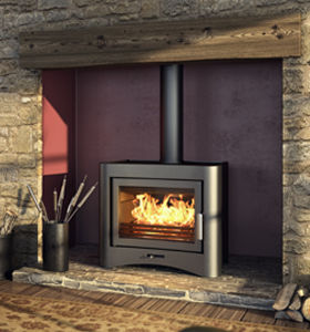Stufa a legna - EVOLUTION 26 - Broseley Fires - contemporanea / in ghisa