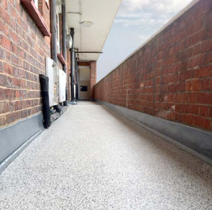 Pavimento in metacrilato - FLOWFAST SHF - Tremco CPG Iberia & Italy - Flooring - da interno / per gradini / per il settore terziario