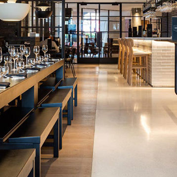 Pavimento in poliuretano - MONDÉCO TERRAZZO - Tremco CPG Iberia & Italy - Flooring - da interno / per gradini / da cucina