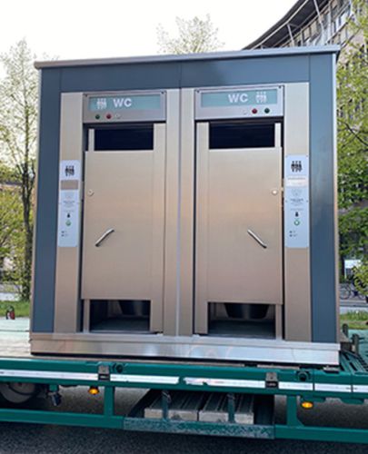 Toilette pubblica in acciaio inossidabile - UNISEX URINAL - HERING Sanikonzept GmbH - doppia