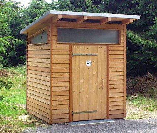 Toilette pubblica compostante - SELF-CONTAINED - HERING Sanikonzept GmbH - in legno / semplice