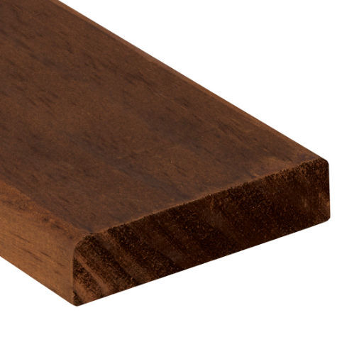Listone per esterno in legno modificato - 2558 - Kebony - a clip / contract / di lunga durata