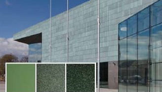 Rivestimento di facciata in fogli - AURUBIS : NORDIC GREEN™ - Metal Solutions Ltd - in rame / in metallo / ossidato