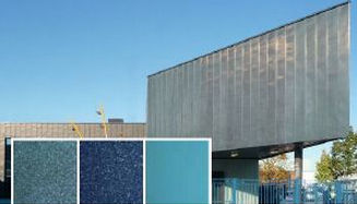 Rivestimento di facciata in fogli - AURUBIS : NORDIC BLUE™ - Metal Solutions Ltd - in rame / in metallo / ossidato