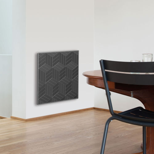 Pannello radiante elettrico - CAMPASTYLE KUBES 3.0 - CAMPA - a muro / nero