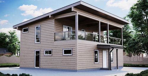 Casa in legno massiccio assemblato - SANDRA - PALMATIN Ltd. - ecologica / bioclimatica / passiva