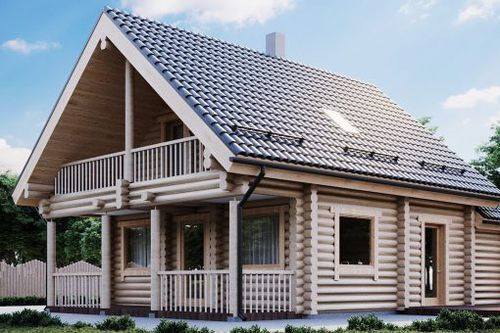 Casa in legno massiccio assemblato - RIHO - PALMATIN Ltd. - ecologica / passiva / contemporanea