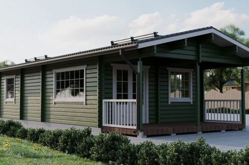 Casa prefabbricata - LARS 3 - PALMATIN Ltd. - in legno massiccio assemblato / ecologica / contemporanea