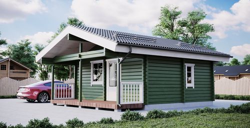 Casa prefabbricata - CAMPING CABIN 1 - PALMATIN Ltd. - in legno massiccio assemblato / ecologica / contemporanea